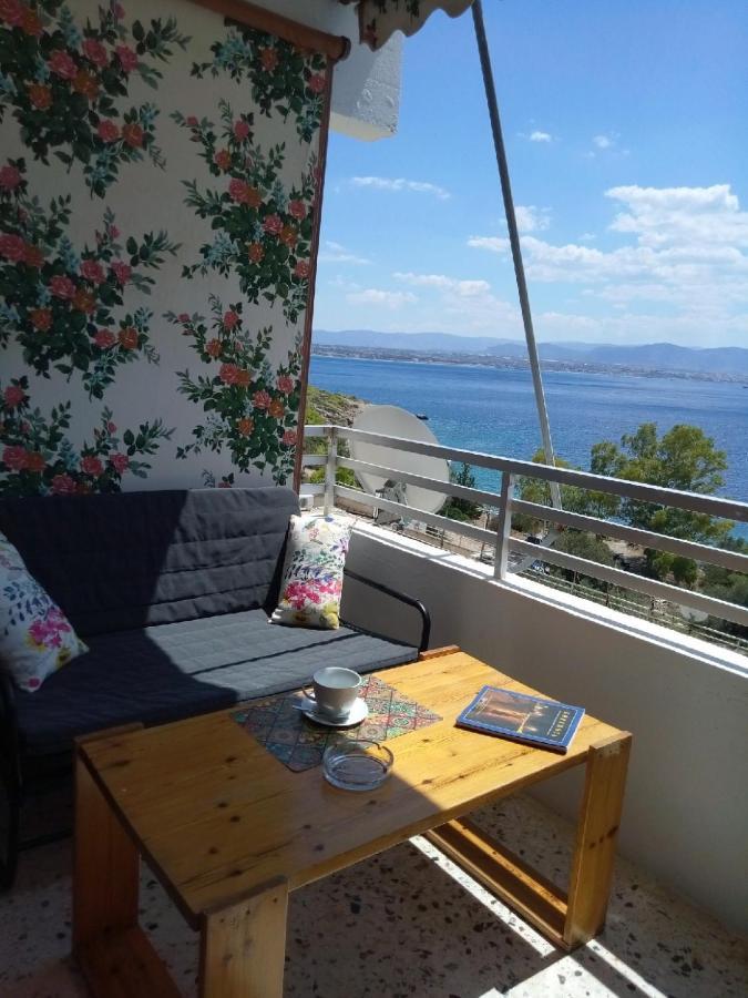 Atlas Apartment With Private Beach And Seaview Loutráki Esterno foto